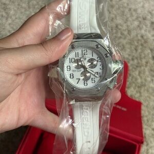 Swiss Legend Silver & White Watch